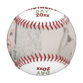 パーソナライズされたカスタム製マザーズ・デイ・ベースボール 野球ボール (正面)