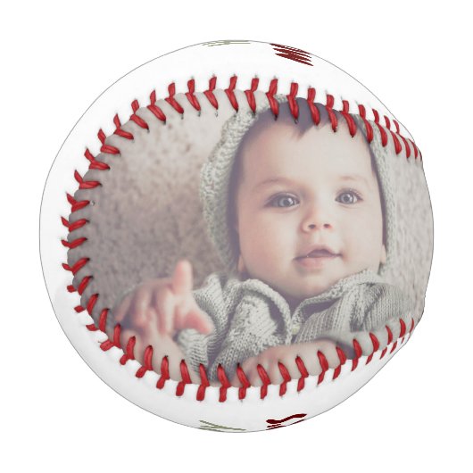 パーソナライズされたカスタム製マザーズ・デイ・ベースボール 野球ボール (正面左)