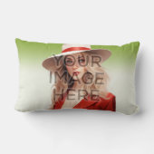 パーソナライズされたカスタム角装飾用クッション ランバークッション (裏面)