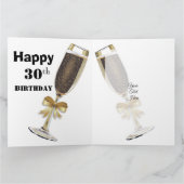 パーソナライズされたカスタム誕生日カードアイディア カード (内部)