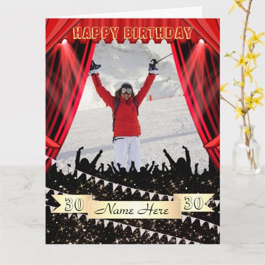 パーソナライズされたカスタム誕生日カードアイディア カード (黄色い花)