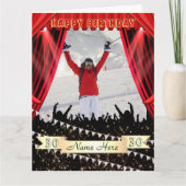 パーソナライズされたカスタム誕生日カードアイディア カード (正面)