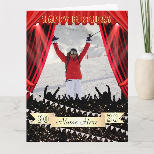 パーソナライズされたカスタム誕生日カードアイディア カード (正面)