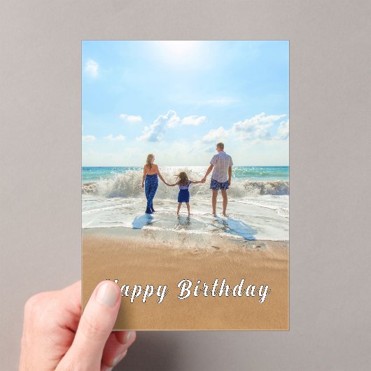 パーソナライズされたカスタム誕生日 アクリル招待状 (インサイチュ (ポータブル))