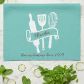 パーソナライズされたカスタム調理師 キッチンタオル (折り畳み)