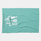 パーソナライズされたカスタム調理師 キッチンタオル (横)