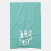 パーソナライズされたカスタム調理師 キッチンタオル (縦)