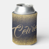 パーソナライズされたカスタム金ゴールドグリッター |クーラーボックス 缶クーラー (缶正面)