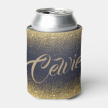 パーソナライズされたカスタム金ゴールドグリッター |クーラーボックス