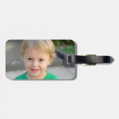 パーソナライズされたカスタム2枚フォト両面 ラゲッジタグ (裏面横)