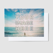 パーソナライズされたカスタム2枚 ベラム紙招待状 (オフセット)