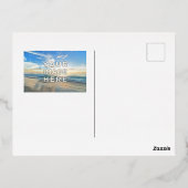 パーソナライズされたカスタム2枚 箔シーズンポストカード (裏面)