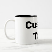 パーソナライズされたカスタム ツートーンマグカップ (左)