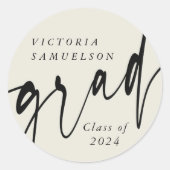 パーソナライズされたカスタム ラウンドシール (正面)