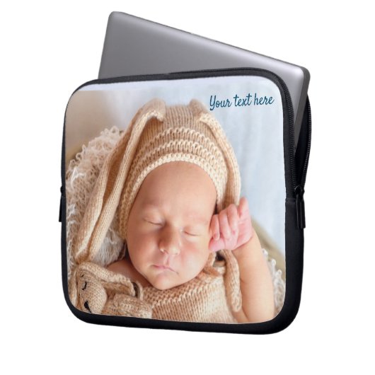 パーソナライズされたカスタム  ラップトップスリーブ (正面左)