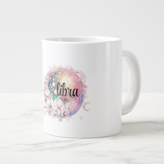 パーソナライズされたカスタム〔占星術の〕十二宮図マグカップ ジャンボコーヒーマグカップ (正面右)