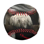 パーソナライズされたカスタム 野球ボール (裏面)