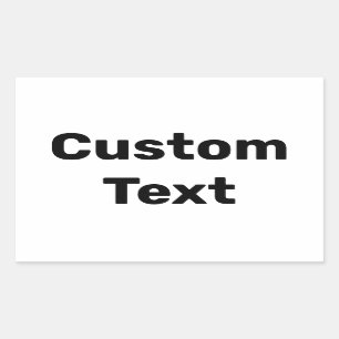 パーソナライズされたカスタム 長方形シール