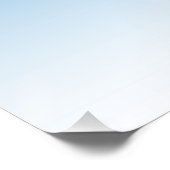 パーソナライズされたカスタムBlue Artwork写真の追加文字 ポスター (コーナー)