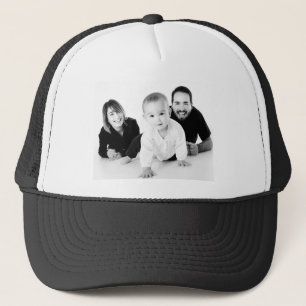 パーソナライズされたカスタムFamily Photo Trucker Hat キャップ
