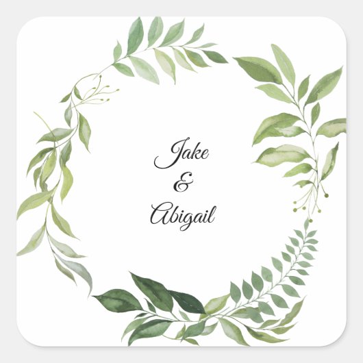 パーソナライズされたカスタムFolids スクエアシール (正面)