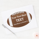 パーソナライズされたカスタムFootballスタンプ 楕円形シール (封筒)