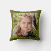 パーソナライズされたカスタムKids写真 クッション (裏面)