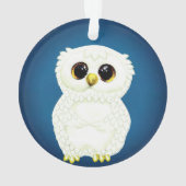 パーソナライズされたカスタムOwl Bird Photo オーナメント (裏面)
