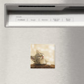 パーソナライズされたカスタムPet写真と文字 マグネット (インサイチュ (食洗機))