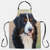 パーソナライズされたカスタムPet犬のオーナー エプロン (正面)