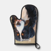 パーソナライズされたカスタムPet犬のオーナー 鍋つかみ (正面)