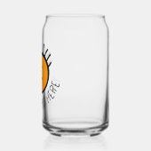 パーソナライズされたカスタムPhoto Can Shape Glass 16oz ガラス缶 (左)