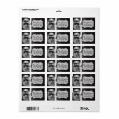 パーソナライズされたカスタムPhoto Christmas Mailing Label ラベル (フルシート)