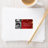 パーソナライズされたカスタムPhoto Christmas Mailing Label ラベル (インサイチュ)