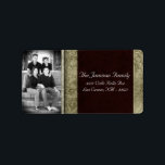 パーソナライズされたカスタムPhoto Christmas Mailing Label ラベル<br><div class="desc">この。75"x2.25インチのサイズのシックとパーソナライズされたトレンディーのスティックモダンオン差出人住所ラベルはトレンディーとシックの両方である。これらは、エッジのフルブリードフルカラー印刷テクノロジへのプリントを使用してAvery®ラベルに印刷される。8.5インチx 11インチの用紙に印刷され食べ物を与え、再書き込み可能で再印刷可能。Avery® Microsoft® Wordテンプレートとの互換性お客様の最も多くのフォーマル招待状とイベントの発表に最適。私たちはzazzle店でこのデザインに専念する全体の行を持っている*デザインコレクションのメニュータブの下に招待状(5x7)、戻りラベル、郵送ラベル、封筒用シール、郵便切手、カップケーキピック、ウォーターボトルラッパー、ハーシーの1.55 oz.大きなバーラッパー、ハーシーのミニチュアバッグラッパー、電子レンジのポップコーンアドバイスラッパー、書き込み可能座席表、グッズバッグトッパー、FLATサンキューカード(4x5)、HAPPEDサンキューカード(4x5)、メッセージカード、メニューカード、ミントマッチブック、棒つきキャンデーカバー、ブックマーク、ビンゴカードマーカー、ビンゴカード呼び出しシート、書き込み可能カード(4x5)、など。</div>