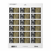 パーソナライズされたカスタムPhoto Christmas Mailing Label ラベル (フルシート)