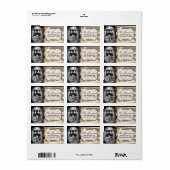 パーソナライズされたカスタムPhoto Christmas Mailing Label ラベル (フルシート)