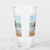 パーソナライズされたカスタムPhoto Glass タンブラーグラス (左)
