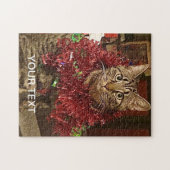 パーソナライズされたカスタムPhoto Petポートレートジグソープズ ジグソーパズル (横)