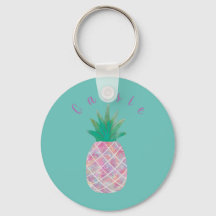 パーソナライズされたカスタムPineapple Keychain