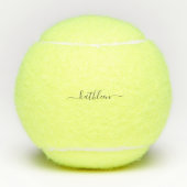 パーソナライズされたカスタムScript Name Tennis Balls テニスボール (正面)