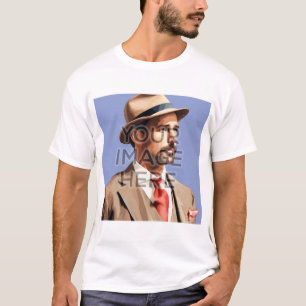 パーソナライズされたカスタムTシャツ正方形イメージV1 Tシャツ