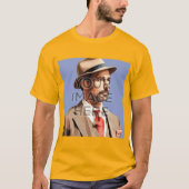 パーソナライズされたカスタムTシャツ正方形イメージV7 Tシャツ (正面)