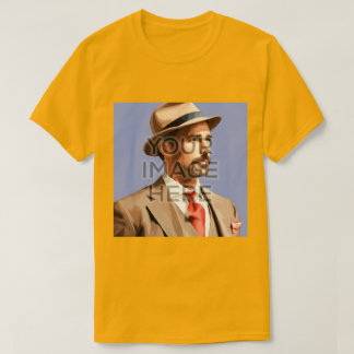 パーソナライズされたカスタムTシャツ正方形イメージV7 Tシャツ