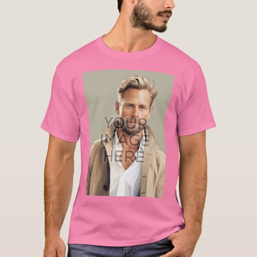 パーソナライズされたカスタムTシャツ縦画像V23 Tシャツ (正面)