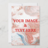 パーソナライズされたカスタムYour Ownフォト招待状 招待状 (正面)