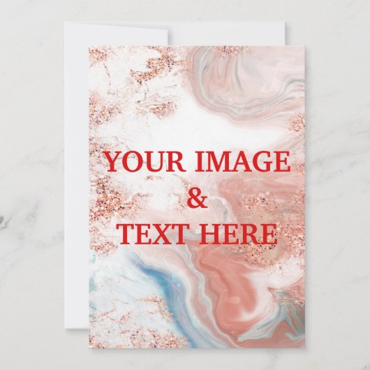 パーソナライズされたカスタムYour Ownフォト招待状 招待状 (正面)