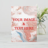 パーソナライズされたカスタムYour Ownフォト招待状 招待状 (スタンド正面)