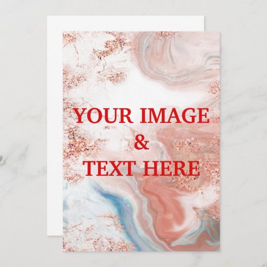 パーソナライズされたカスタムYour Ownフォト招待状 招待状 (正面/裏面)