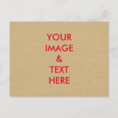 パーソナライズされたカスタムYour Own写真はがき ポストカード (正面)